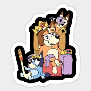 mom funny bluey Sticker